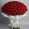 Букет 101 Красная роза Блэк Мэджик в Беломорске