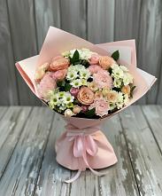 Букет цветов из:  Гвоздики, Розы и Хризантемы #REPLACE_PRED# Беломорске
