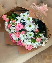 Букет цветов из:  Розы и Хризантемы в Беломорске
