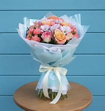 Букет цветов из:  Хризантемы и Розы #REPLACE_PRED# Беломорске