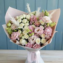 Букет цветов из:  Альстромерии и Розы в Беломорске